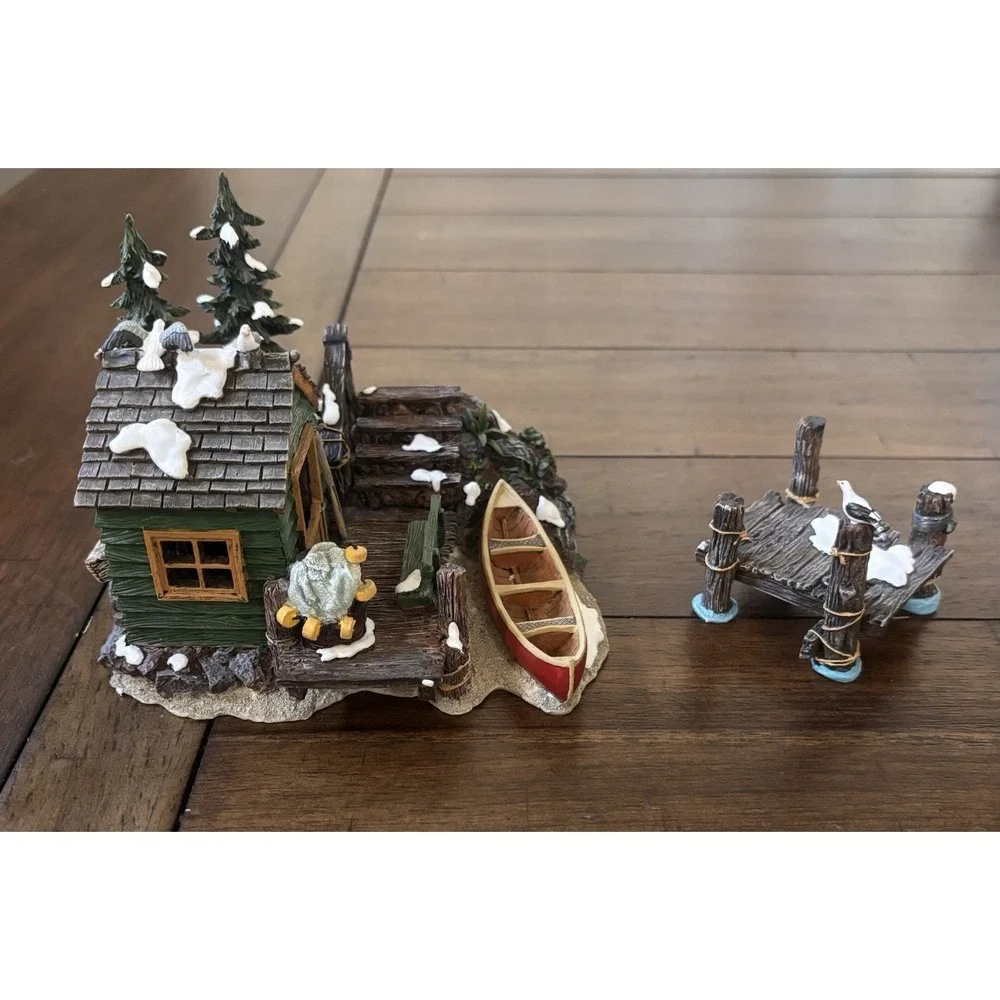Department 56 Village Accessories The Dockhouse Set of 2 #52863 Retired 2000